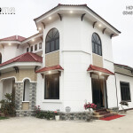 Quá trình xây nhà 2 tầng tân cổ điển hoàn thiện tại Thái Nguyên