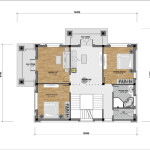 Tham khảo mẫu thiết kế nhà 2 tầng 110m2 có 4 phòng ngủ ZH027