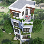 Giới thiệu mẫu thiết kế nhà trong ngõ nhỏ 3 tầng 1 tum hiện đại ZH061