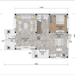 Mẫu thiết kế nhà biệt thự 2 tầng 2 mặt tiền 4 phòng ngủ ZH065