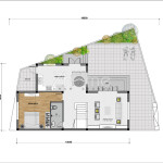 Ý tưởng thiết kế nhà 2 tầng trên đất hình thang mái thái đẹp ZH074