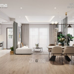 Tham khảo mẫu thiết kế nội thất chung cư hiện đại tại Hà Nội ZN002