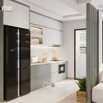 Tham khảo mẫu thiết kế nội thất chung cư hiện đại tại Hà Nội ZN002